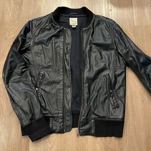 Diesel Leather Bomber Jacket